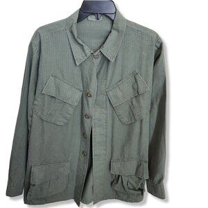 Rothco Military Button-Up Long Sleeve Pocket Spread Neck Jacket Men's Sz XS Reg.